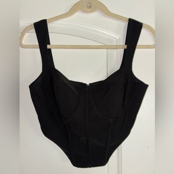 Tic Toc - Ivory and black corset tops - Picture 4 of 6